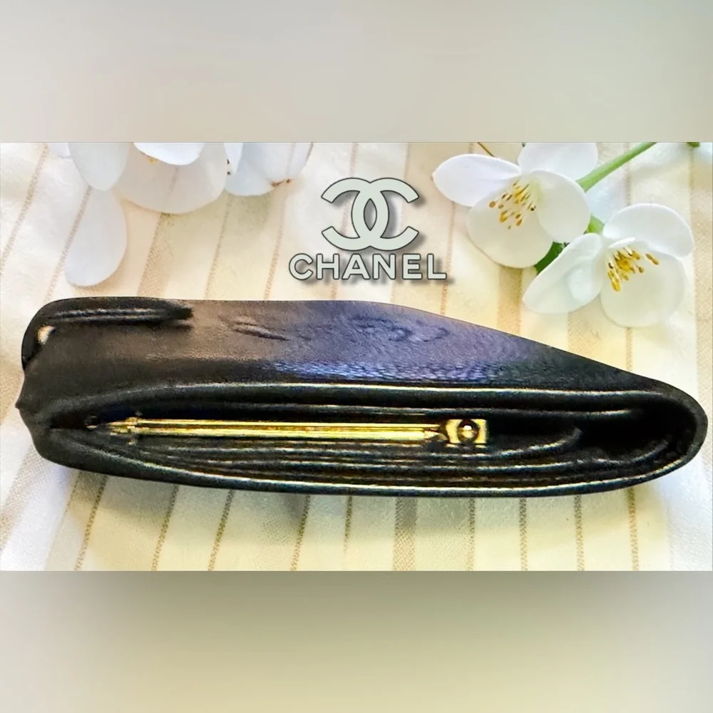 Chanel Caviar Timeless CC Long Wallet RICH BLACK LEATHER KISS Lock💋 - Picture 6 of 16